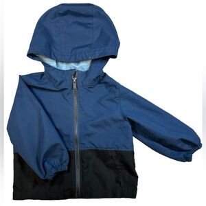 Old Navy Boys Lightweight Raincoat/Jacket-18-24M-EUC-Blue and Black